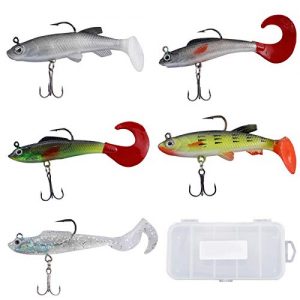 Appât Pour Carnassier Appât Pour Brochet Leurres De Pêche Multi-joints Perche D’appât Spinner Pour La Pirouette Des Poissons Prédateurs Comme Le Brochet, La Perche, La Truite, Le Sandre 5 Pièces