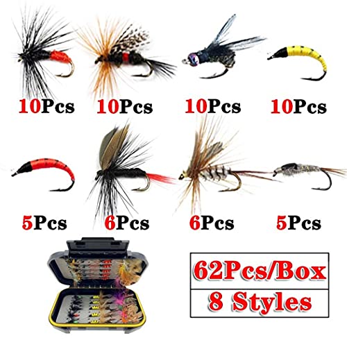 L-meiqun, 40/85/116/148pcs Truite Mouche Pêche Assortie Mouches Nymphe Mouche Mouche Mouche Mouche Pêche Fly (couleur : 85pcs)