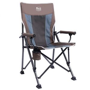 Timber Ridge Chaise Camping Pliante Portable Accoudoir Rembourré Avec Porte-gobelet De Pêche Plage Robuste, Support 135kg