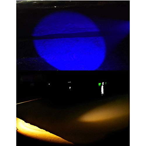 Zgqa-gqa Lampe Frontale, Led Glare Xpe Q5 Huang Guang Blue Light Three Light Source Pêche Usb Charge Lampe Frontale