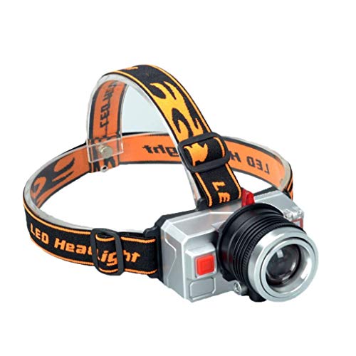 Zgqa-gqa Lampe Frontale, Led Glare Xpe Q5 Huang Guang Blue Light Three Light Source Pêche Usb Charge Lampe Frontale